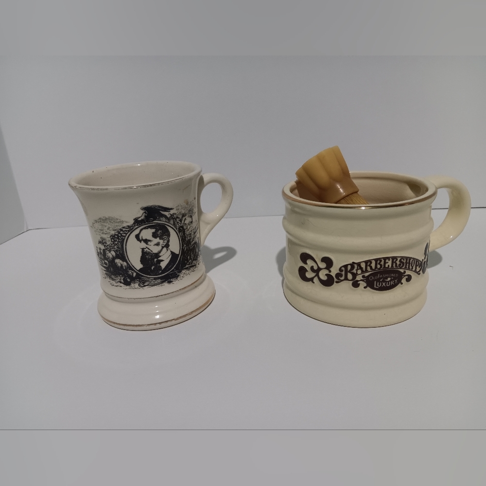 Vintage Barbershop Old Fashioned Luxury Shaving Mug - Gem